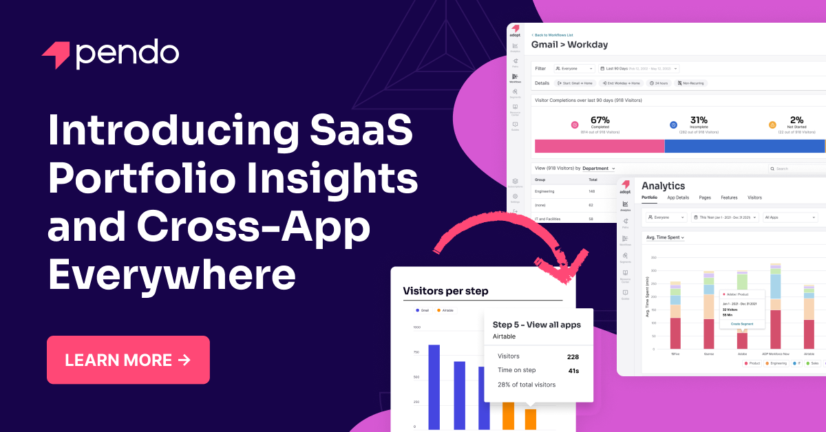 Pendo Saas Portfolio Insights Use The Right Tech For Your Team Pendo Io