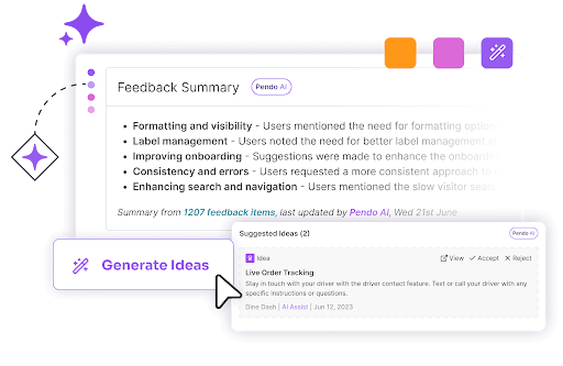 Feedback summary: AI generated insights