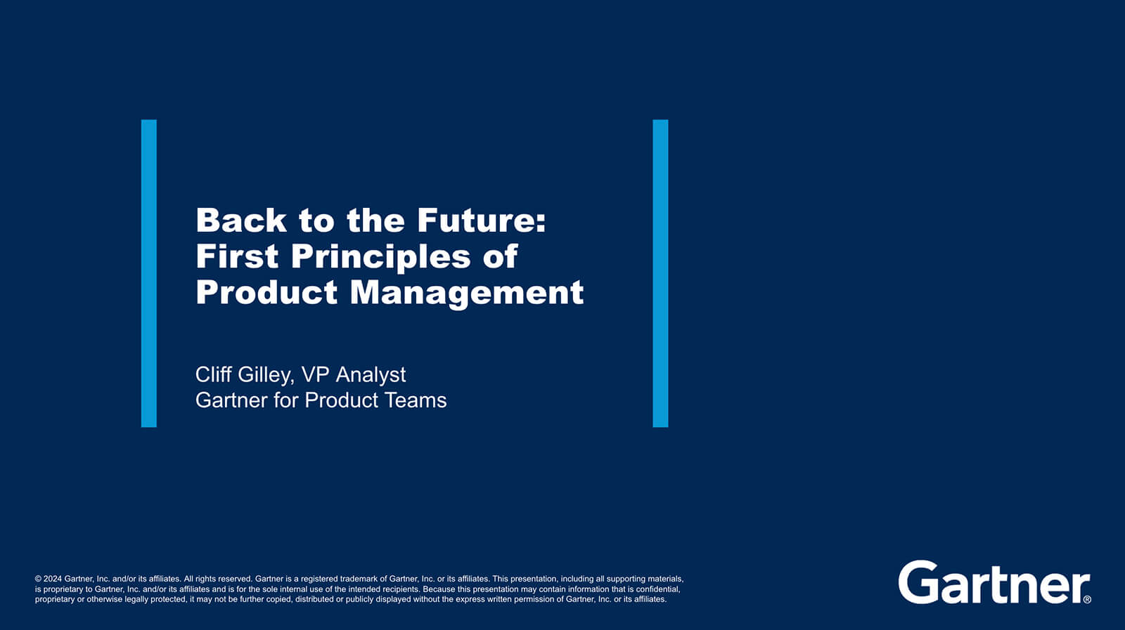 Back to the future: Returning to first principles to define the future of product management