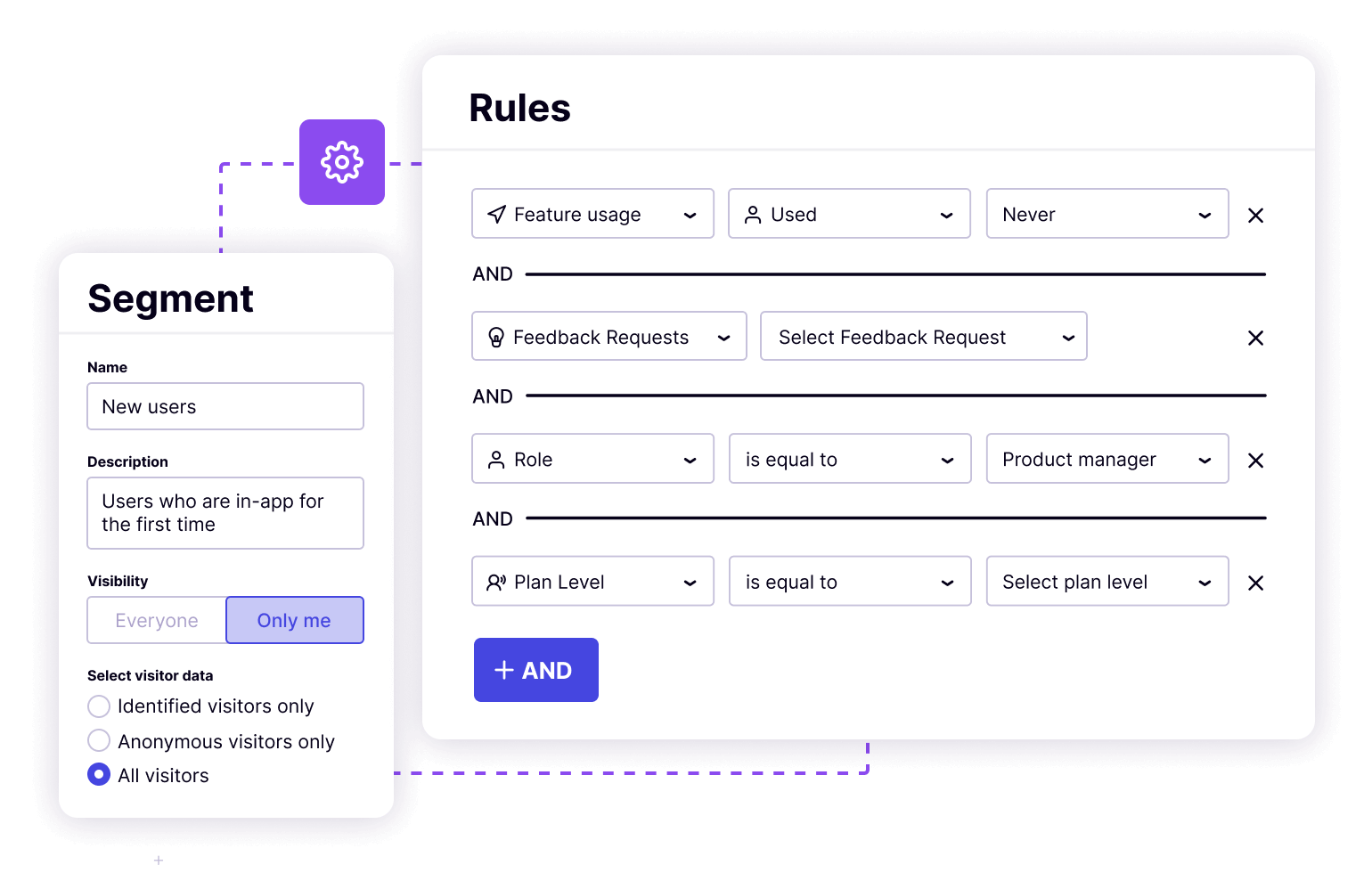 Pendo Orchestrate Automation screen